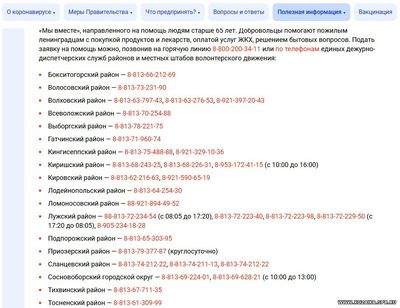 Номер телефона горячей линии